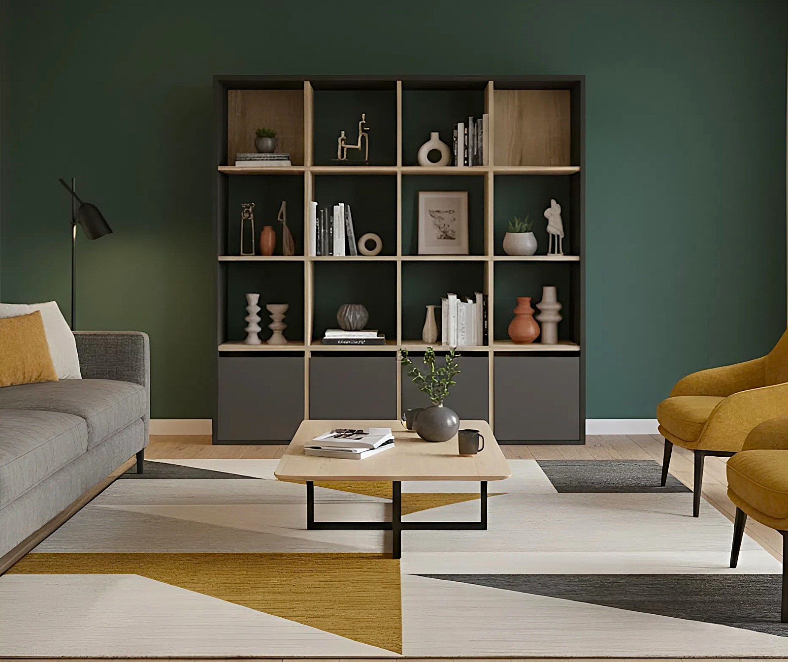 Стеллаж "Куб-6" производства компании Мебелькласс.