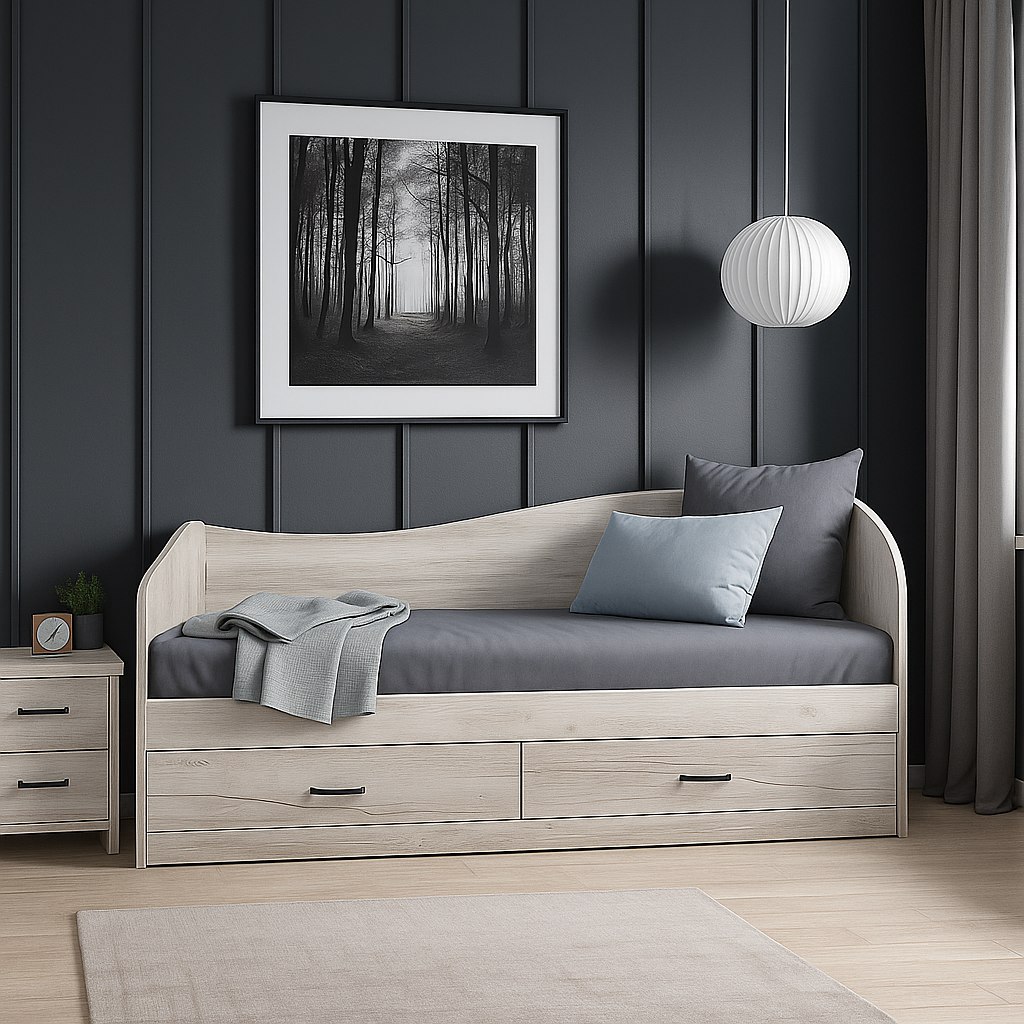 Кровать "ЛАГУНА-2" производства компании Мебелькласс.