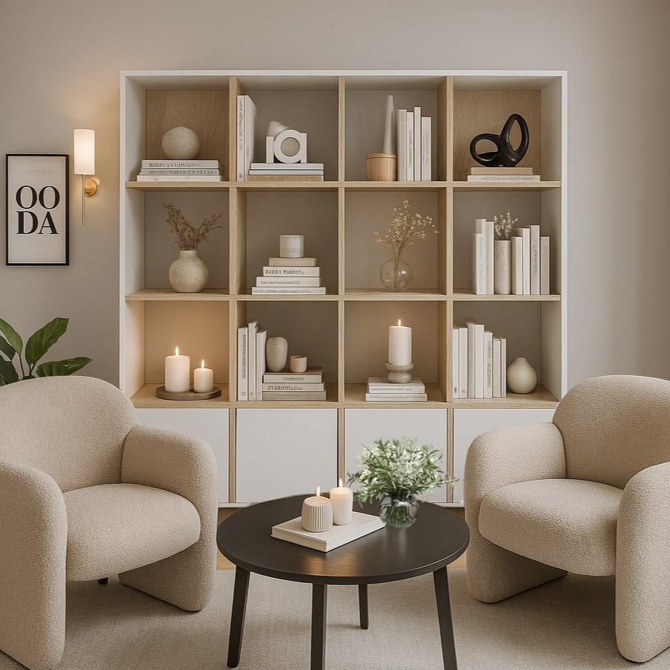 Стеллаж "Куб-6" производства компании Мебелькласс.